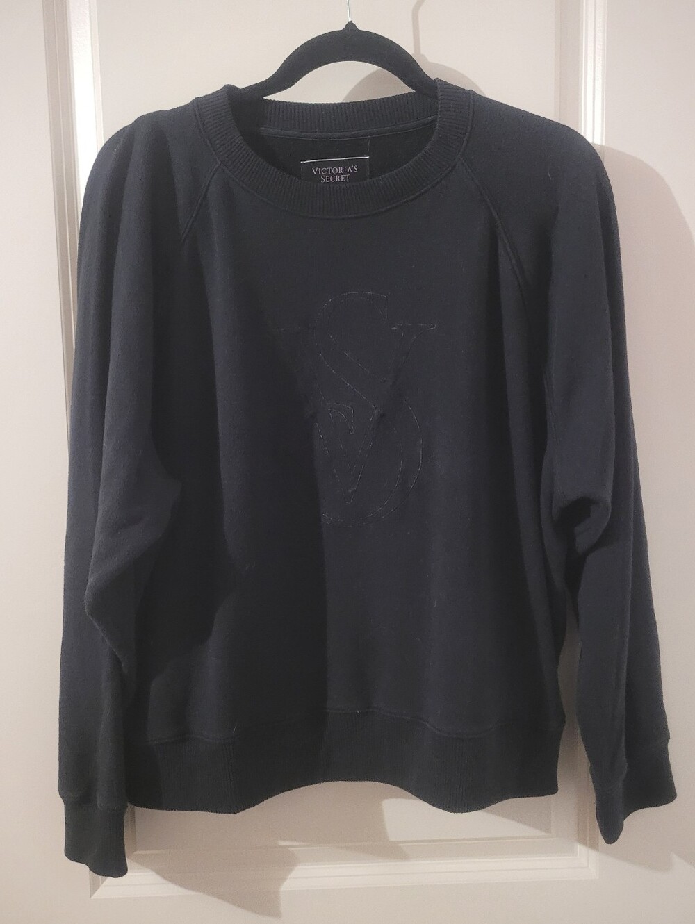 Black Victoria's Secret Monogrammed Crewneck Sweatshirt Size XL